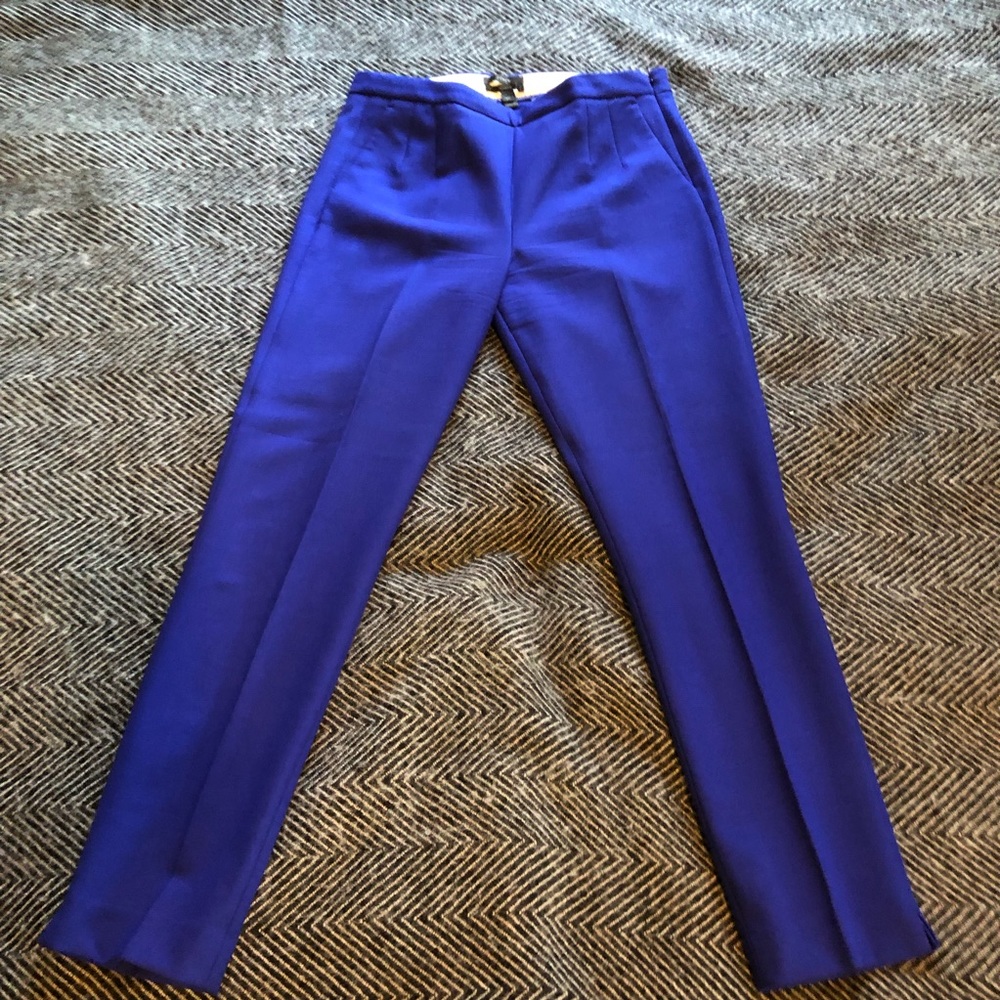 J. Crew Royal Blue Cropped Ankle Pants